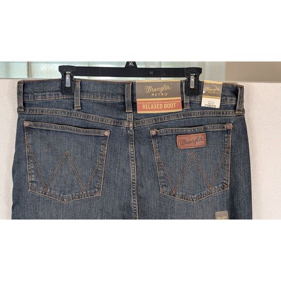 Wrangler Retro Relaxed Boot Jeans Men's Size 36x34 NWT - Picture 8 of 14